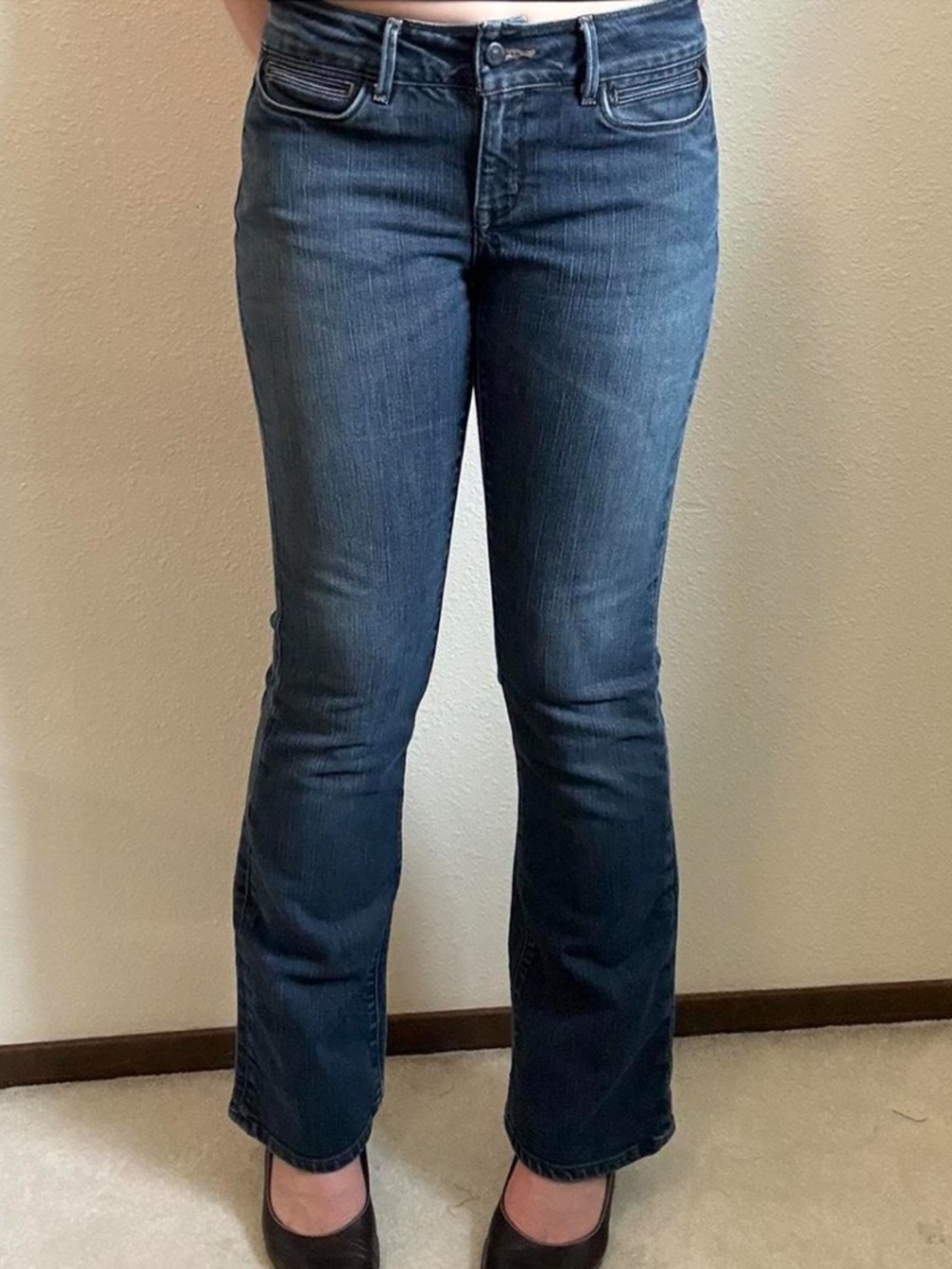 Y2K Banana Republic True Low Rise Urban Bootcut Jeans Downtown Grunge Chic - Picture 2 of 8